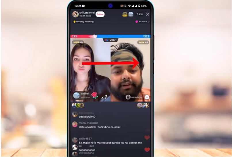Swipe all the way to the right Swipe all the way to the right