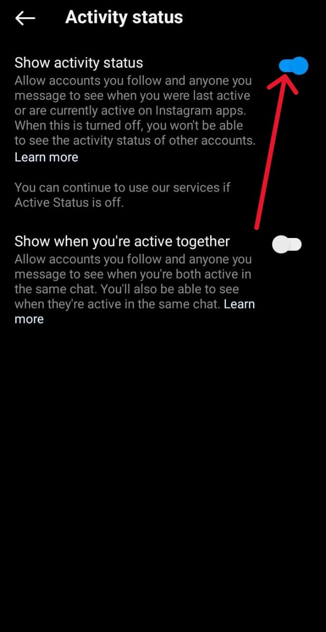 Click on it and turn it off Click on it and turn it off